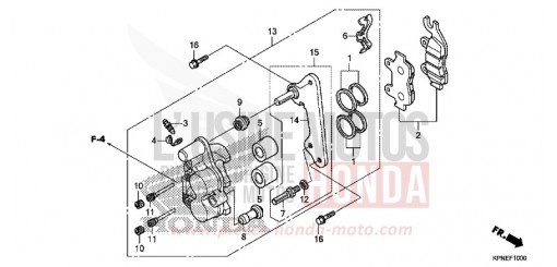 VORDERRAD-BREMSSATTEL (GLR1251WHF/2WHF) GLR1251WHF de 2015